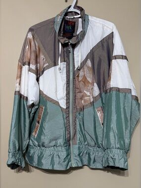 Vintage 90’s New York Classics Colorblock Lined Windbreaker Jacket